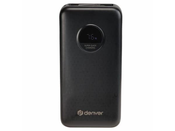 Denver PQC-20065, 20000 mAh, Sort