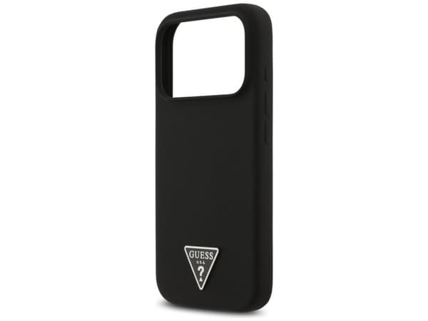 Guess silikone trekant logo MagSafe-skydd till iPhone 17 Pro Max - sort