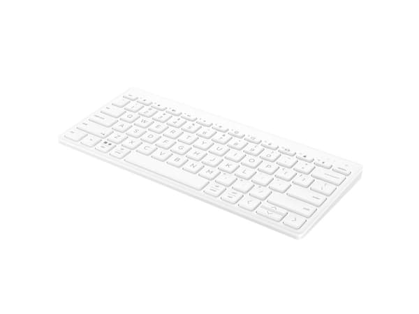 HP 350 Compact Multi-Device - Tangentbord - trådlös - Bluetooth 5.2 - vit