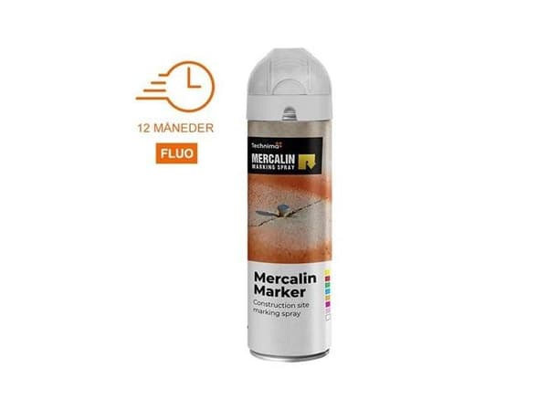 Mercalin® Marker FL mærkespray, fluorescerende hvid