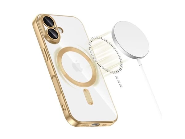 Tech-Protect MagFlex MagSafe Case for iPhone 17 - Transparent Gold