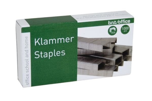 Häftklamrar 24/6, 1000-pack