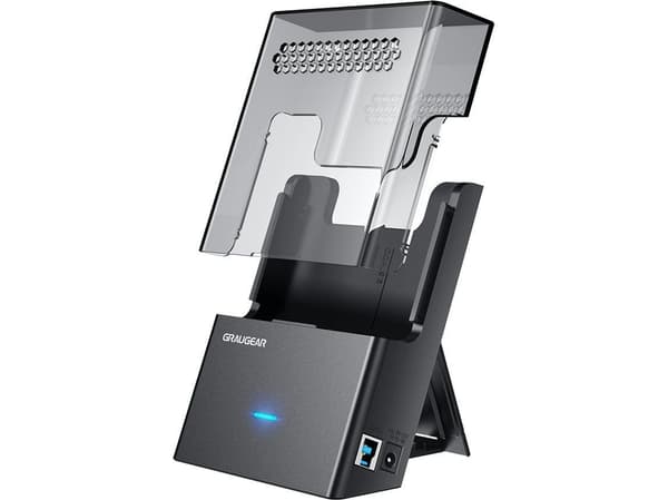 GrauGear dokklomme for 3,5"/2,5" HDD/SSD, USB 3.2 Gen1