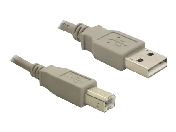 Delock - USB-kabel - USB (hann) til USB-type B (hann) - USB 2.0 - 3 m