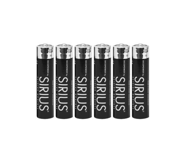 Sirius DecoPower AAA-batterier - 6 stk