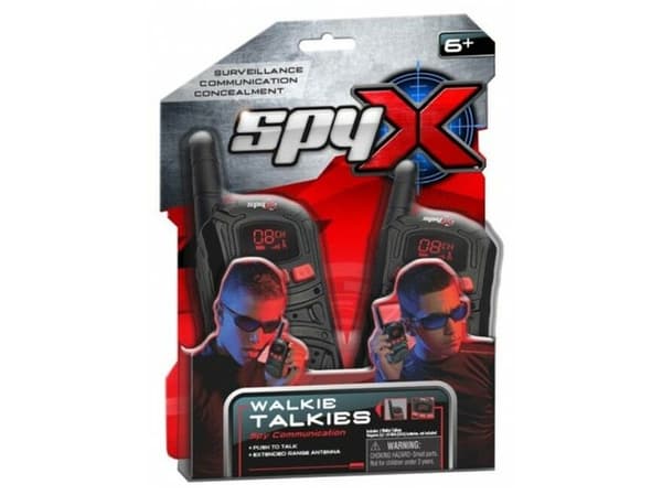spyX 2-vägs-walkie-talkies
