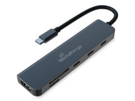 MEDIARANGE jakelija USB Type-C Multi hopea (MRCS519)