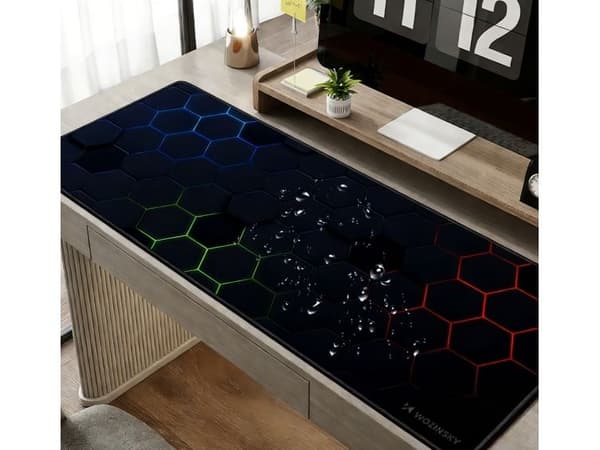 Wozinsky WPD-B800 Gaming Desk Pad 800x300mm Waterproof with Pattern - Black
