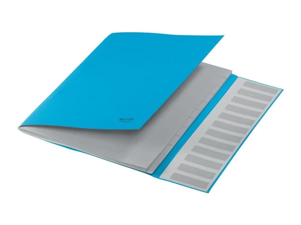 Sorteringsmappe Leitz Recycle12-delt blå - (4 stk.)