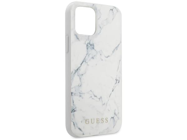 Guess Marble-skal för iPhone 12 mini 5,4" - vit