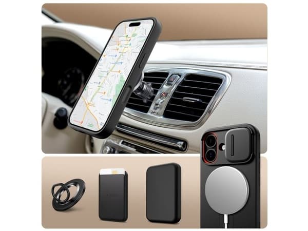 Tech-Protect Kevlar Aura MagSafe Case for iPhone 17 - Black