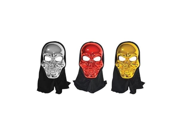 Skelet maske med hætte