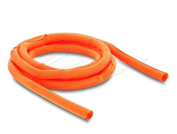 Delock - Flätad ärm - self-closing, 10 mm diameter - 2 m - orange