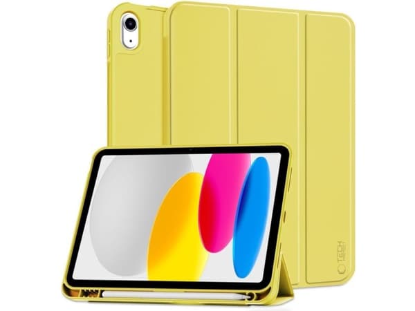 Tablet case 4kom.pl SC Pen tablet case for Apple iPad 10.9 2022 YELLOW