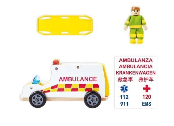 Hape ambulans med ljud
