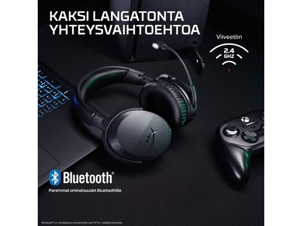 HyperX CloudX Stinger 3 trådløst gaminghodesett til Xbox, 280 g, Svart