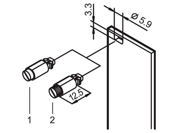 nVent SCHROFF 21101847 19" monteringsmateriale, grå