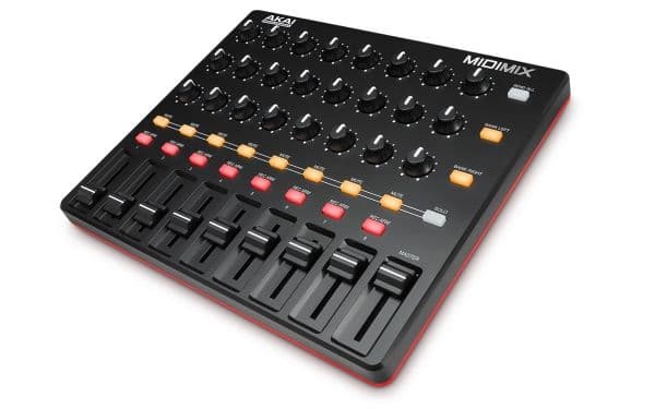Akai MidiMix, 3 kanaler, Sort, Rød