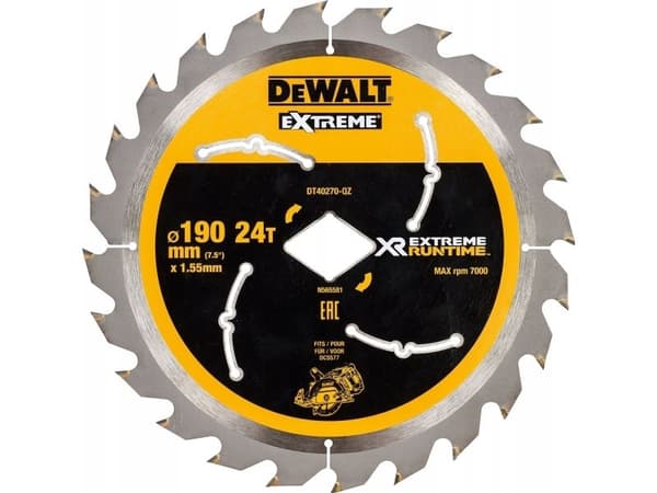 DEWALT SAGBLAD TARCZ.190x24z OTW. ROMB TIL DCS577