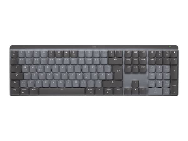 Logitech Master MX Mechanical, Langaton, RF Wireless + Bluetooth, Mekaaninen, QWERTY, LED, Grafiitti