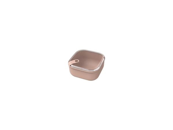 Rotho 1057003071WS, Container, Square, 0.425 L, Rose, Plastic, 120 mm