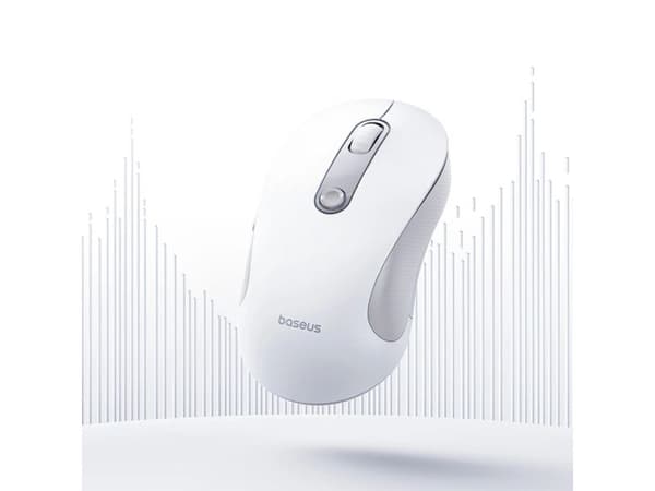 Baseus F02 Belaide Ergonomiška Bluetooth Pele - Balta
