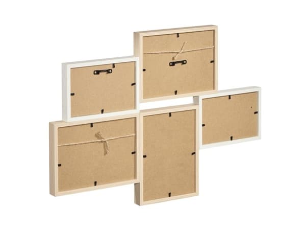 Hama Kalmar, MDF, Eik, Hvit, 3 bilder i 1 ramme, Vegg, 10 x 15 cm, Rektangulær
