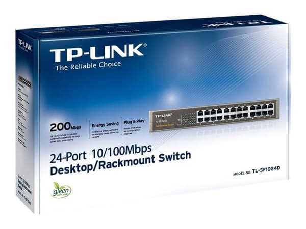 TP-Link TL-SF1024D - Switch - 24 x 10/100 - stasjonær