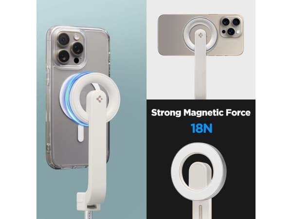 Selfiestick Spigen S571W MagSafe Bluetooth med stativ - beige