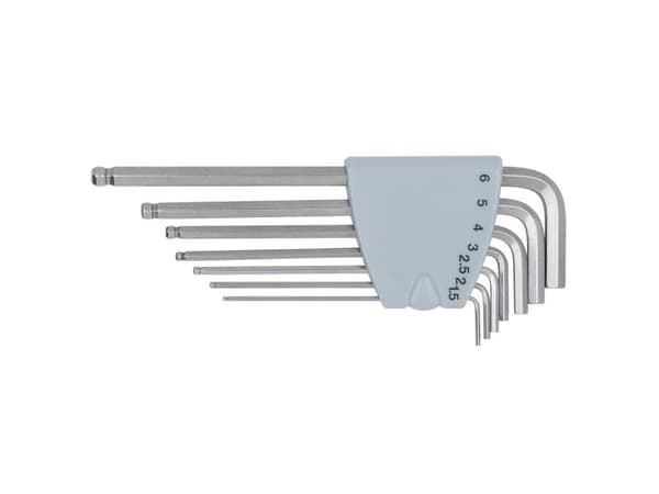 KS Tools 964.0415, 7 stykker, Rustfritt stål, DIN ISO 2936, 118 g