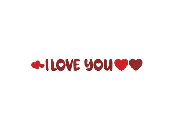 I Love You-bannner, 3 m