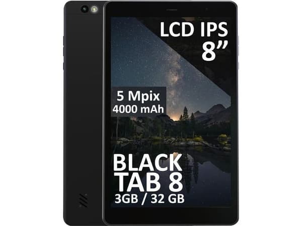 Tabletti-kansi isku sort Tab8 3/32GB 4G LTE