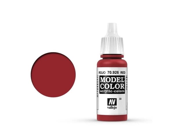 Vallejo 70.926, 17 ml, Rød, Matte, Flaske