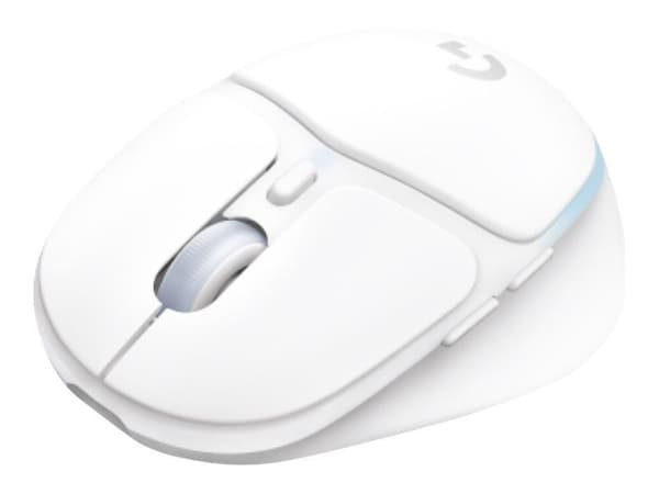 Logitech G G705 - Mus - små hender - 6 knapper - trådløs - Bluetooth - USB Logitech LIGHTSPEED-mottaker - hvit