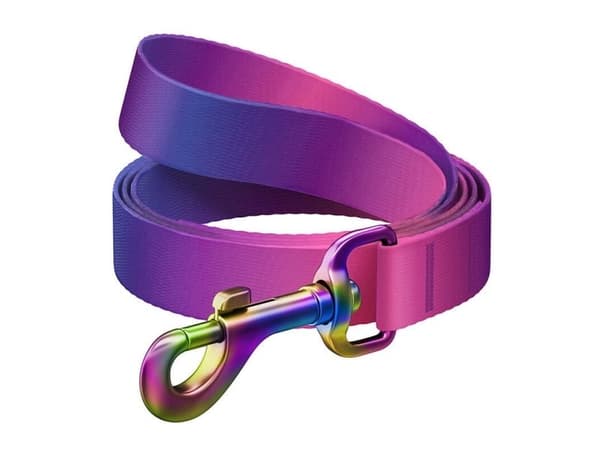 WAUDOG gradient nylon hundebånd 15 mm, 122 cm, lilla