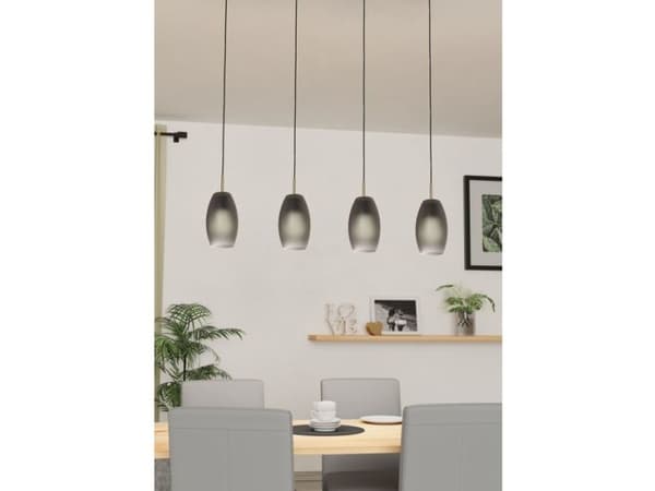 EGLO ALOBRASE LANGBORD 4XE27 945 STØVGRÅ