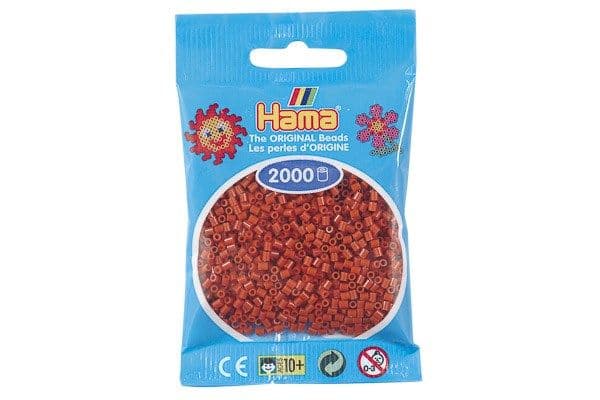 Hama mini pärlor 2000 st rödbrun