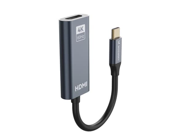 Wozinsky WACH-01 USB-C - HDMI 4K 60Hz -sovitin - musta