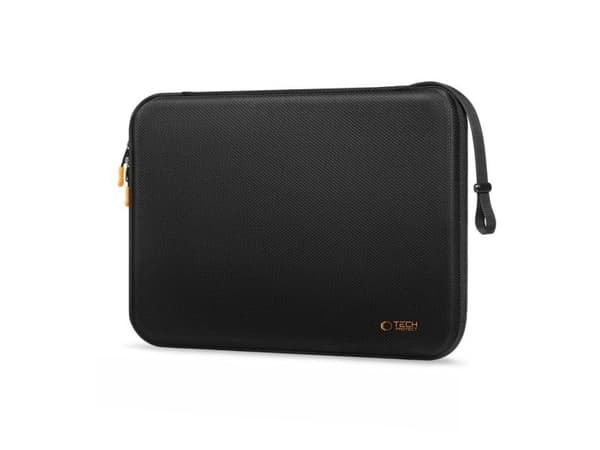Tech-Protect Hardpouch for 15-16 Laptops - Black and Orange