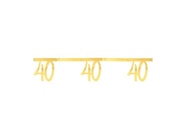 Guld tal banner, 40 år