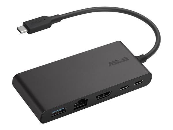 ASUS Dual 4K USB-C Dock - Dokkingstasjon - USB-C - HDMI, USB-C - 1GbE