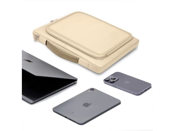 Tech-Protect Basic Bag for 15-16" laptop - beige