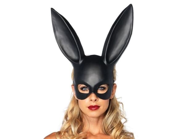 Sort kanin maske