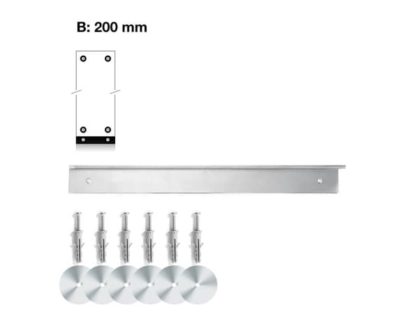 Veggsett for montering av skap med bredde 1000 mm