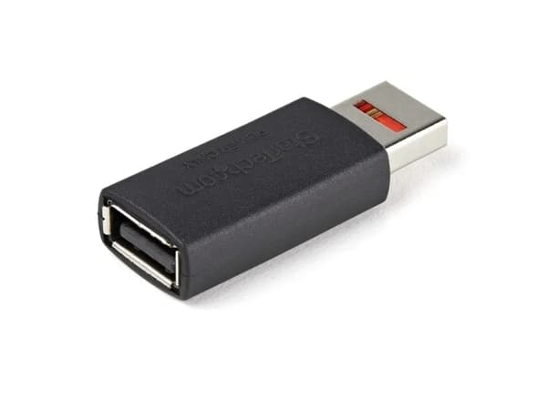 StarTech.com Secure Charging USB Data Blocker Adapter, Male to Female USB-A Charge-Only Adapter, No-Data Charge/Power-Only Adapter for Phone/Tablet...