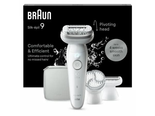 Braun Silk-pil 9 epilator Sølv/Hvit (9-061)