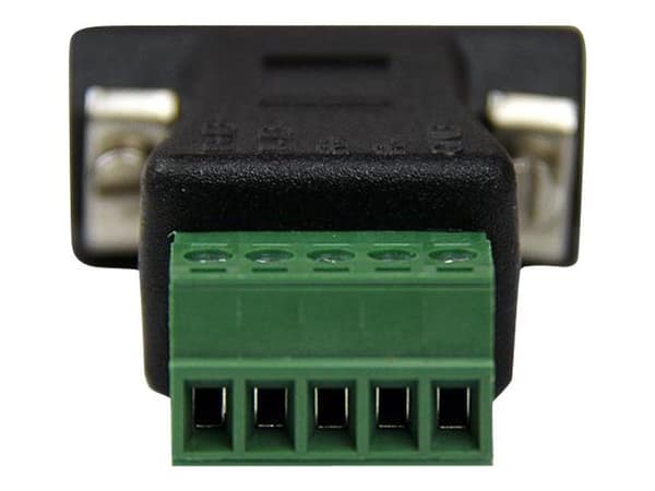 StarTech.com RS422 RS485 Serial DB9 -> Terminal Block Adapter, Musta