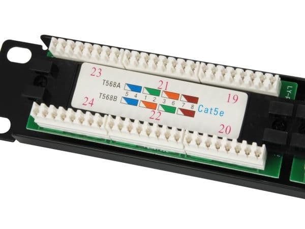 Equip 235325, Cat5e, Sort, Rackmontering, 1U, RoHS, CE