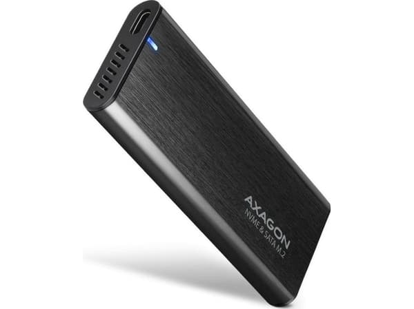 AXAGON EEM2-SB2 USB-C 3.2 Gen 2, M.2 SSD-kotelo - musta