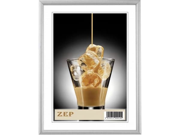 ZEP AL1S2, Aluminium, Silver, Enkel bildram, Bord, Vägg, 13 x 18 cm, Rektangulär